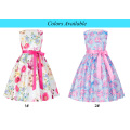 Grace Karin niños niñas patrón floral sin mangas de cuello redondo vestido de fiesta de 2 años de edad vestido Grl vestir CL008997-1